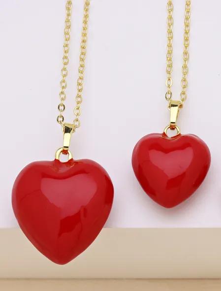 Collar de corazón en acero inoxidable
