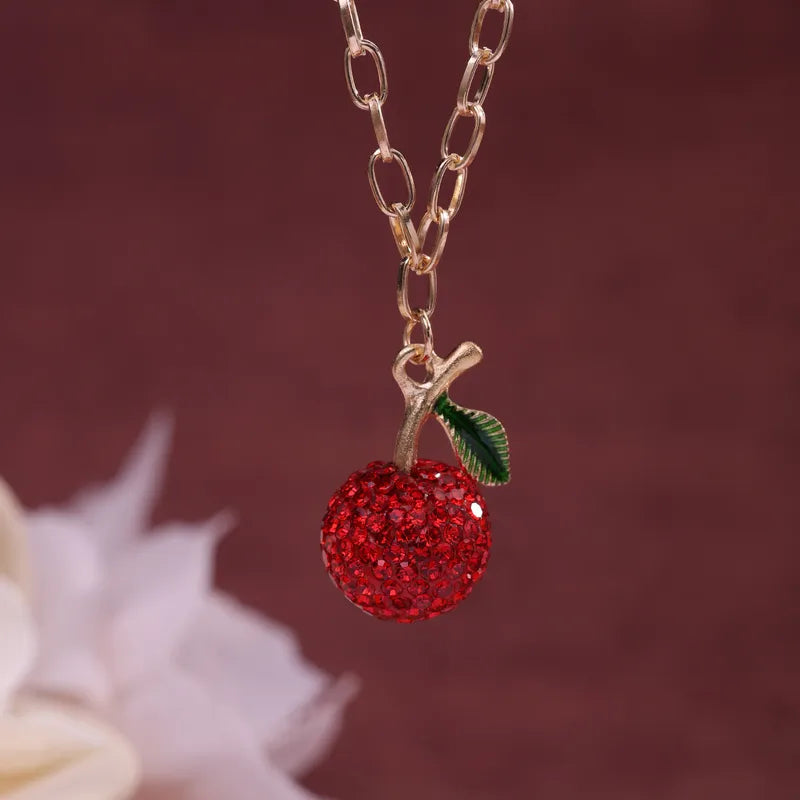 Collar con dije de cereza
