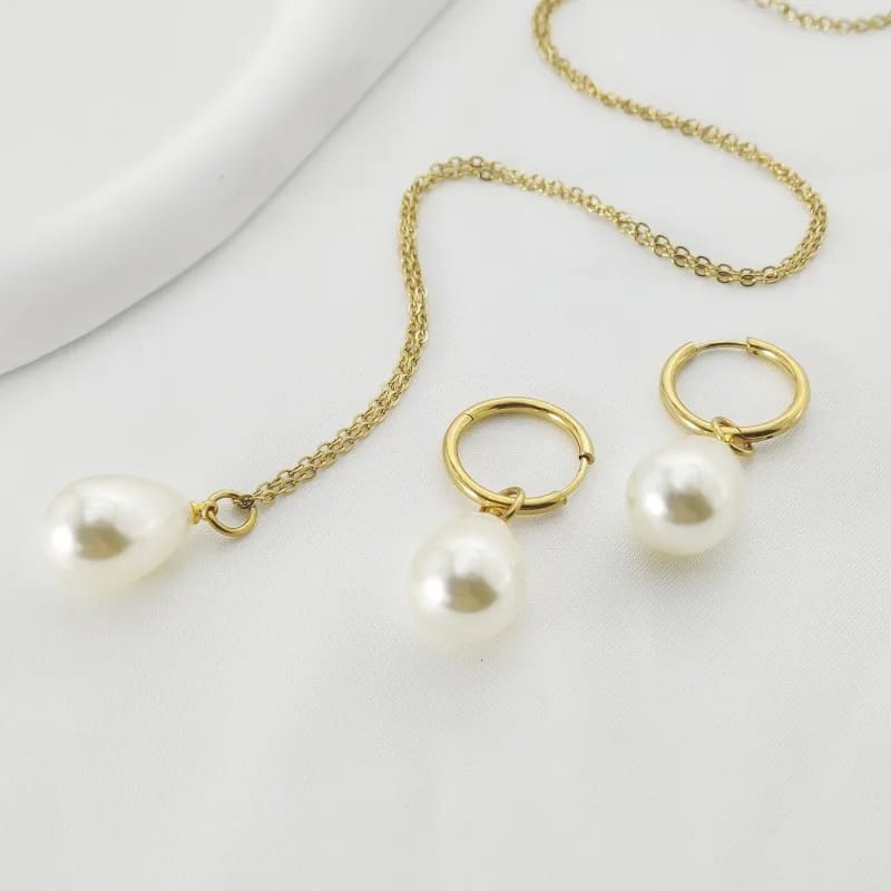 Set de joyeria con perlas