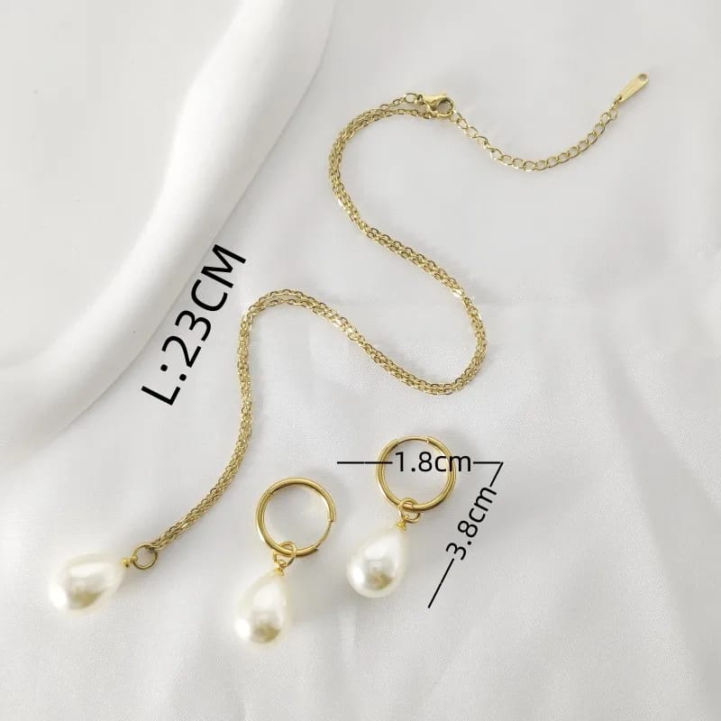 Set de joyeria con perlas