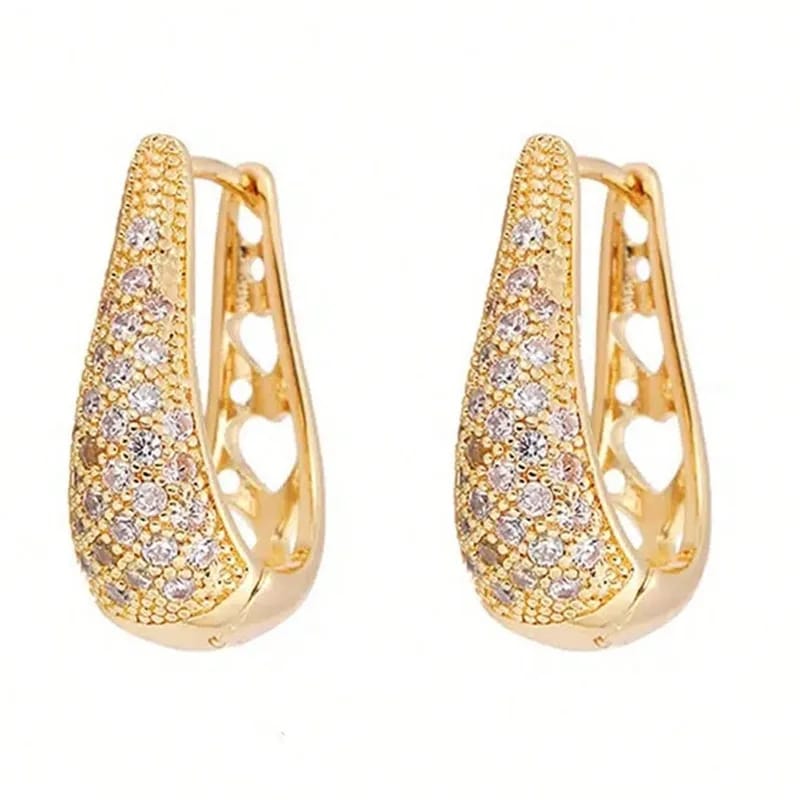 Aretes elegance con micro incrustaciones