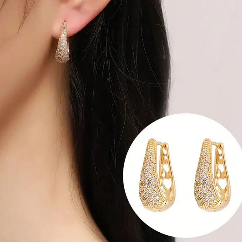 Aretes elegance con micro incrustaciones