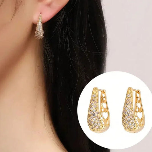 Aretes elegance con micro incrustaciones