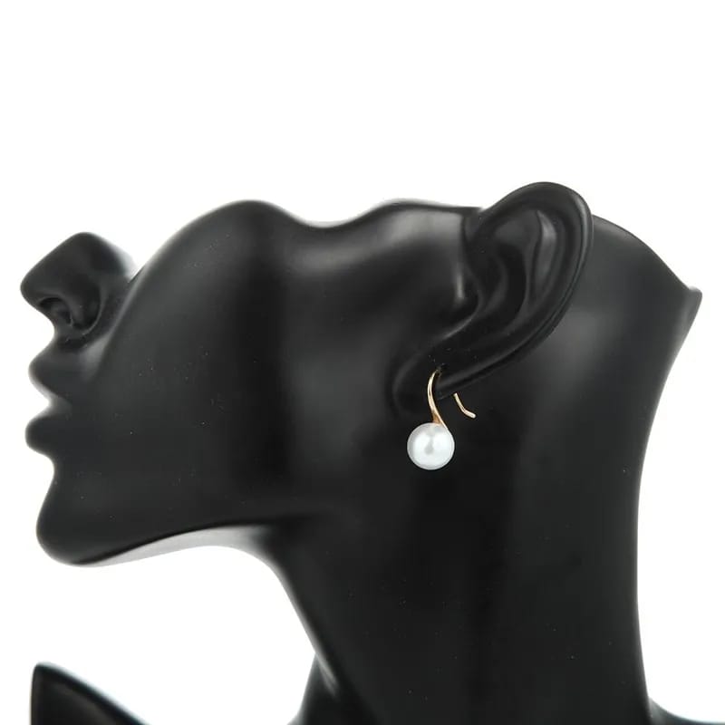 Aretes elegance con perla esferica