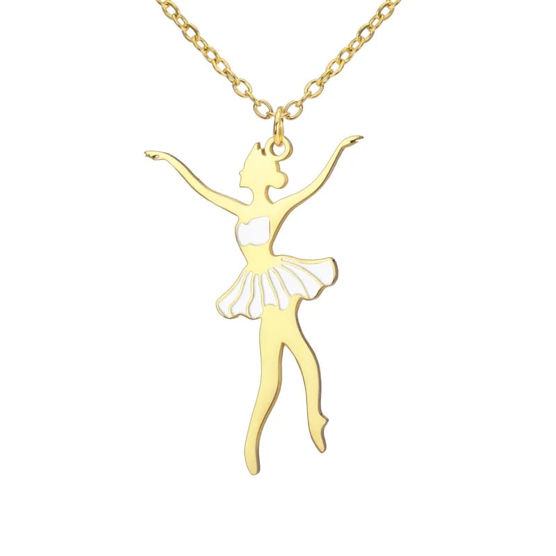 Collar con dije de bailarina